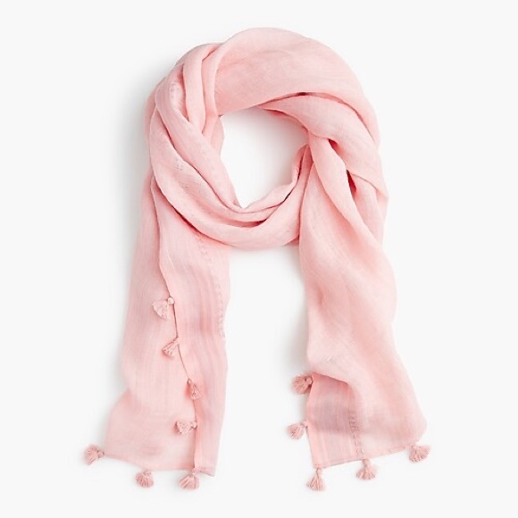 J. Crew lightweight Pom-Pom scarf - Picture 2 of 4